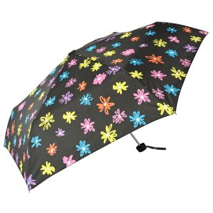 Colourful floral print super light umbrella for UK weather.