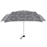 Black and white geometric pattern super light umbrella for rain.