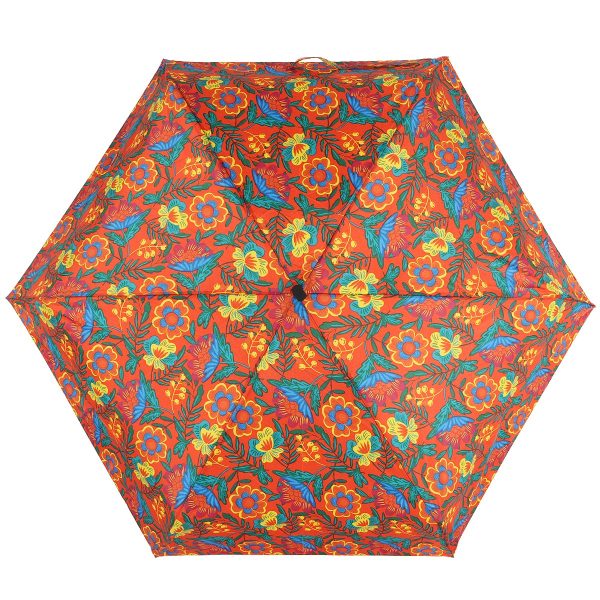 Colorful floral umbrella with vibrant pattern for UK weather.